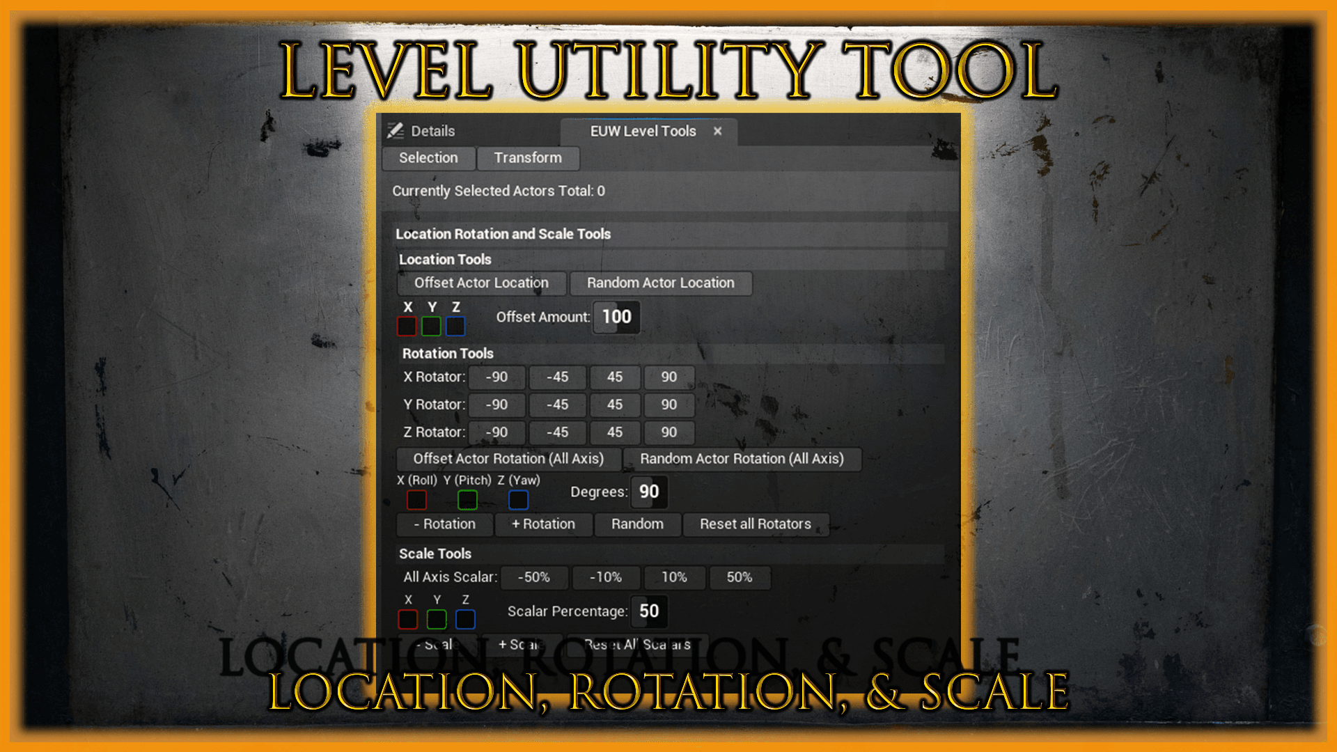 MFL_LUT Level Tool preview